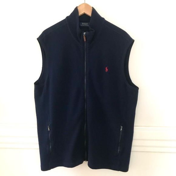 Polo Ralph Lauren Other - POLO Ralph Lauren Full Zip Navy Vest XL